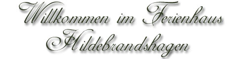 Willkommen im Ferienhaus Hildebrandshagen